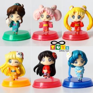 Model sailormoon เซเลอร์มูน ใส่ชุดกิโมโน มี6ตัว