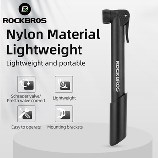 Local Delivery ROCKBROS Bicycle Pump Bicycle Electric Tire Inflator Presta/Schrader Valve Portable Mini Pump