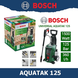 Bosch เครื่องฉีดน้ำแรงดันสูง 125 บาร์ รุ่น Universal  Aquatak125 BOSCH สินค้าเเท้100%