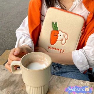 🌈พร้อมส่ง เคสใส่แล็ปท็อป ลายหมี แฟชั่นสไตล์เกาหลี สำหรับ  11 10.5 10.2 นิ้ว