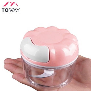 TOWAY-พร้อมส่ง เครื่องปั่นมินิ เครื่องบดกระเทียม บดเนื้อ แบบใช้มือดึง รุ่น ME-J4757