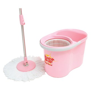 ชุดไม้ถูพื้นไมโครไฟเบอร์+ถังปั่น สก๊อตช์-ไบรต์ Microfiber Mop + Spin Kit Scotch-Brite