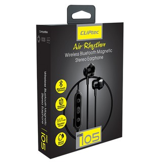**ลด!!กระหน่ำ ถูกสุดๆ** หูฟัง บูลทูธ Cliptec รุ่น BBE105 AIR-RHYTHM WIRELESS BLUETOOTH MAGNETIC STEREO EARPHONE