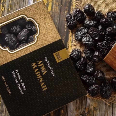 SEDRA Ajwa Dates Madinah Dates Box - นําเข้าโดยตรง Ramadan Tuaki Baru 2026 - นุ่มและหนาฮาลาล