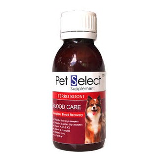 Pet Select Ferro-Boost (Exp.01/2025) 100ml วิตามินสำหรับการบำรุงเม็ดเลือดโดยเฉพาะเม็ดเลือดแดง ของสุนัขและแมว