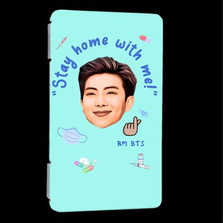 กล่องใส่แมส Mask Box กล่องเก็บแมสพกพา กล่องใส่หน้ากากอนามัย STAY HOME WITH ME COVID19 BLK64 อาร์เอ็ม RM BTS