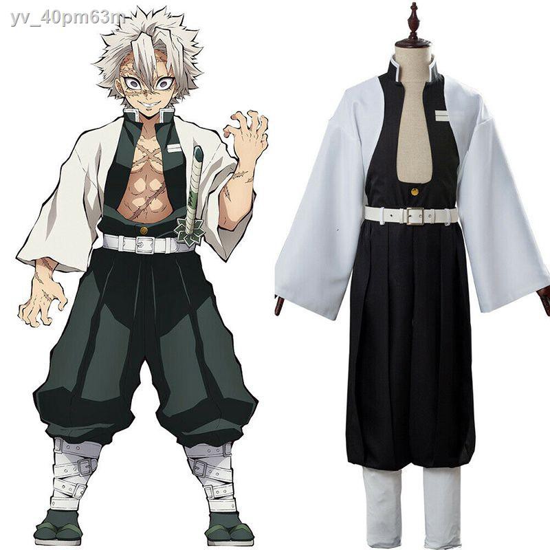 Demon Slayer Kimetsu No Yaiba Wind Pillar Sanemi Shinazugawa Cosplay Costume Set ลดเหล อ 275