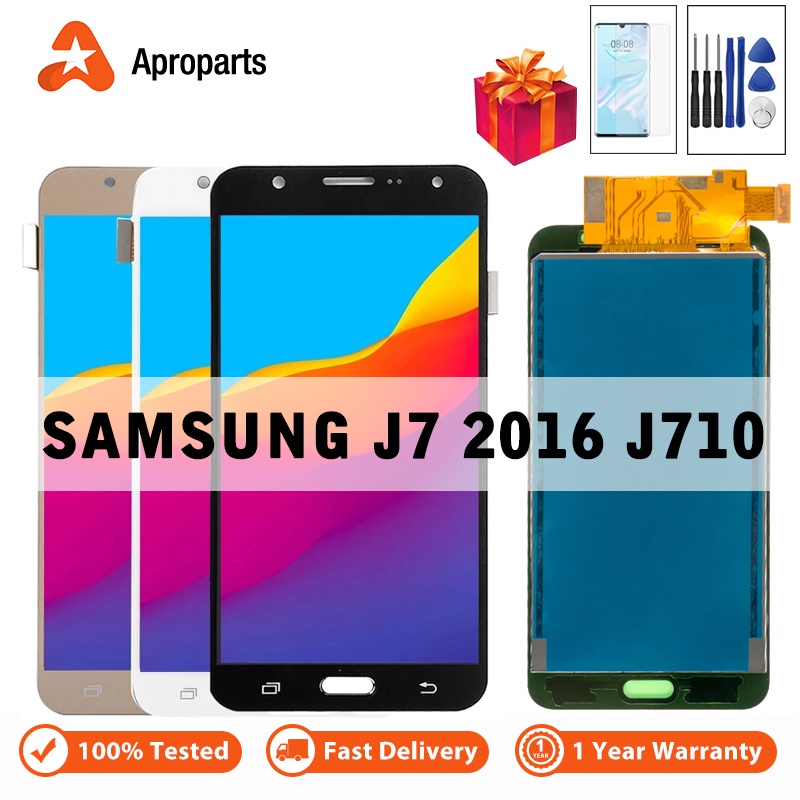 หน้าจอสัมผัส LCD AAA+++ สําหรับ Samsung J7 2016 J710 SM-J710FN J710F J710M J710Y J710G J710H