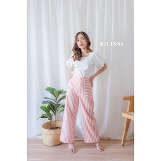 Milinna เสื้อคอเหลี่ยมแขนพองตุ๊กตา #c16 CARDIGAN_NISTA​