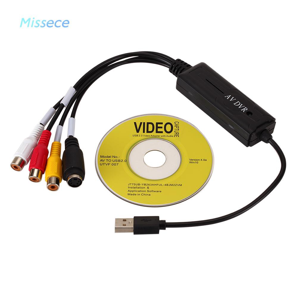 Missece Usb 2.0 อะแดปเตอร์แปลงการ์ดวิดีโอ Usb To Rca สําหรับ Dv/Hi8/Vhs Tv Dvd คุณภาพดี #8