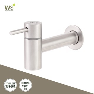 WS ก๊อกสนาม ก๊อกล้างพื้น คอยาว Stainless304 รุ่น Wang WS-0305L