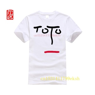 ผ้าฝ้ายแท้เสื้อยืดแขนสั้น พิมพ์ลาย Toto Face Symbol Rock Band Legend แฟชั่นฤดูร้อน สําหรับผู้ชายS-4XL