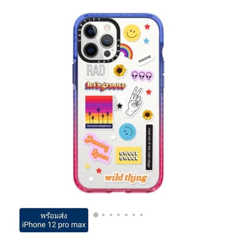 Casetify สำหรับ Iphone12 Pro max ลาย Sticker Fest  มือ1 พร้อมส่ง ของแท้ 100%