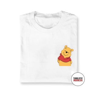 เสื้อยืด ผ้าฝ้าย พิมพ์ลาย Winnie The Pooh Combed 20s