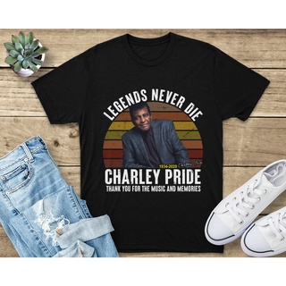 ขายดี เสื้อยืดผ้าฝ้าย แบบนิ่ม ระบายอากาศ ลาย Legends Never Die Charley Pride สไตล์วินเทจ เรโทร สําหรับเด็กสามารถปรับแต่ง