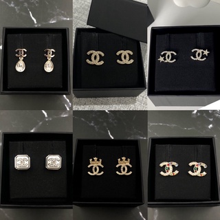 🔆สอบถามstockก่อนกดสั่ง🔆 Chanel CC earrings ต่างหู ชาแนล ของแท้ ส่งฟรี EMS ทั้งร้าน