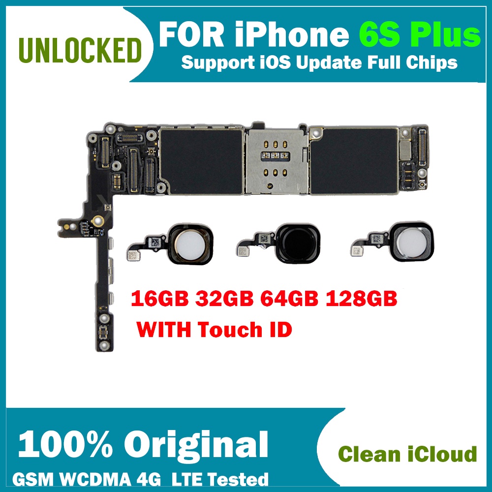 ทําความสะอาด iCloud Logic Board สําหรับ iPhone 6S Plus 5.5 นิ้วปลดล็อคเมนบอร์ดชิปเต็มรูปแบบพร้อมระบบ