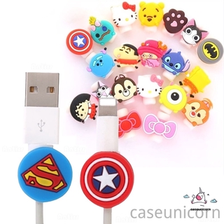 ฝาครอบป้องกันสายเคเบิ้ลชาร์จ Usb ลายการ์ตูน