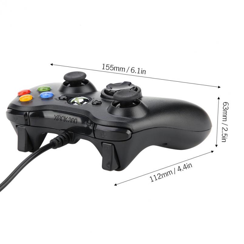 ตัวควบคุม Gamepad：USB Wired Shock Game Controller Gamead Joystick 360 ...