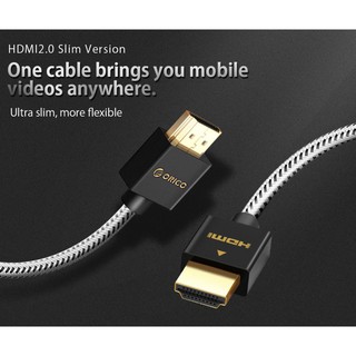 Orico HD208-10-bk HDMI AM to AM 2.0 Cable 1 เมตร/อย่างดี