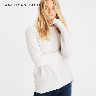 American Eagle Soft &amp; Sexy Plush Lace-Back Sweatshirt เสื้อ สเวตเตอร์ ผู้หญิง (WCL 045-8606-209)