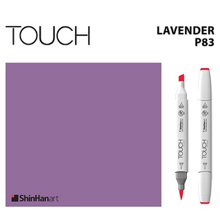 TOUCH TWIN BRUSH MARKER P83 (LAVENDER) / มาร์คเกอร์หัวพู่กัน-หัวตัดขนาดกลาง รหัส P83 (LAVENDER)