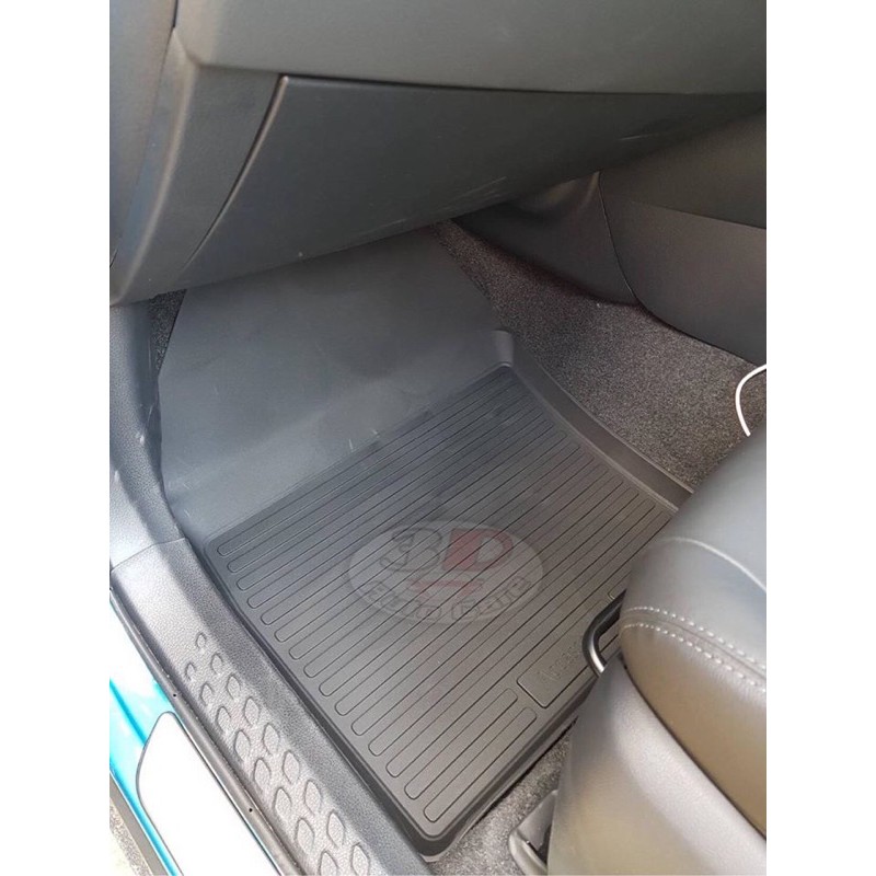 ตรงรุ่น  Toyota C-HR  2017-2024 (ผ้ายางปูพื้นรถ ยกขอบ ใช้ได้ไฮบริดและธรรมดา) ถาดยางปูพื้นCHR - รูปที่ 3