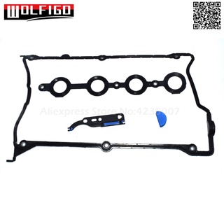 WOLFIGO Engine Valve Cover Gasket &amp;amp; Chain Tensioner Set For VW Passat B5 Golf Jetta For Audi A4 TT 1.8T 058198025A 0