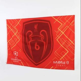 ธงลิเวอร์พูล​ UCL 6 TIMES