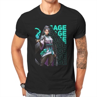 เสื้อยืด คอกลม พิมพ์ลายเกม Sage Valorant สไตล์คลาสสิก เหมาะกับฤดูร้อน สําหรับผู้ชาย