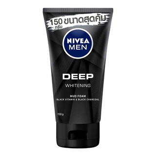 NIVEA MEN Deep Whitening นีเวีย เมน ดีพ ไวท์เทนนิ่ง มัด โฟม 150 กรัม