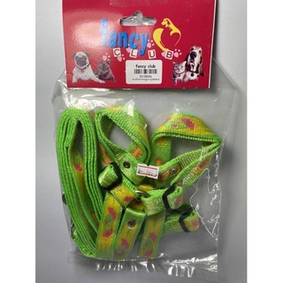 สายรัดอก+ สายจูง ขนาด 6 หุนทอลาย คละสี คละลาย สุนัขพันธ์ใหญ่ น้ำหนัก 10-20 กิโล