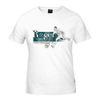 เสื้อยืดแขนสั้น ผ้าฝ้าย พิมพ์ลาย Feder Roger Federer แฟชั่นฤดูร้อน สําหรับผู้ชายS-5XL