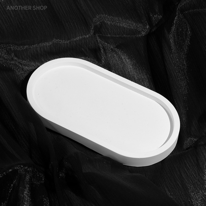 พร๊อพถ่ายรูป ถาดปูน minimal เกาหลี ถาดรองแก้ว อุปกรณ์ตกแต่งบ้าน