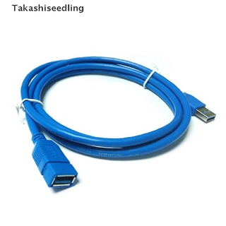 (Takashiseedling) 0.5m USB 3.0 A Male TO A Female Extension Cable Super Speed Blue Color Cord
 Hot Sale