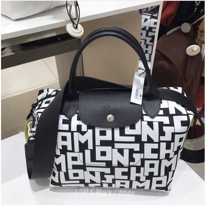 พร้อมส่ง * Longchamp LGP ไซส์ S สี Black & White
