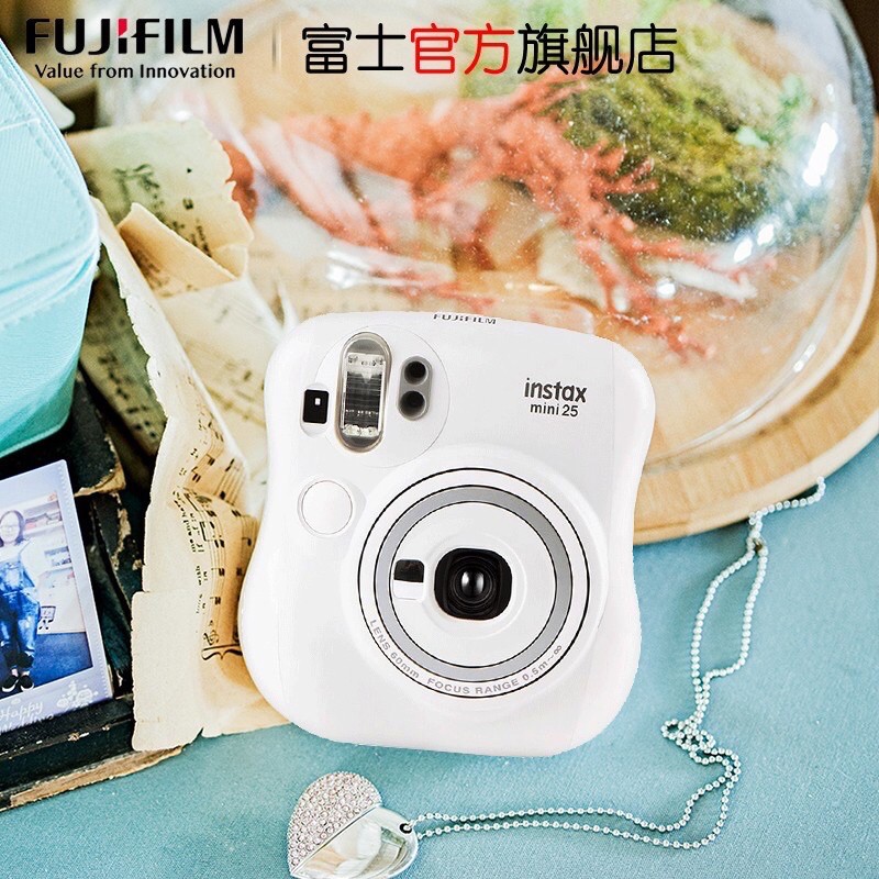 กล้อง instax mini25 Fujifilm พร้อม closeup lens มือสอง