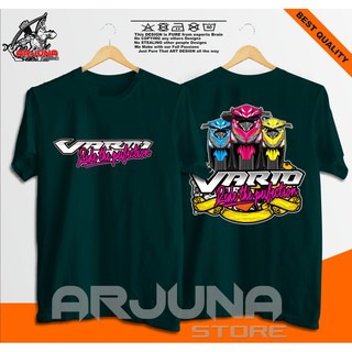 ใหม่ล่าสุด เสื้อยืดลําลอง แขนสั้น คอกลม พิมพ์ลาย Fake VARIO Fake Vario150 RACING distro -unna คุณภาพสูง สําหรับผู้ชาย