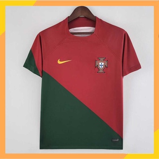 เสื้อกีฬาแขนสั้น ลายทีมชาติฟุตบอล Portugal I 2022