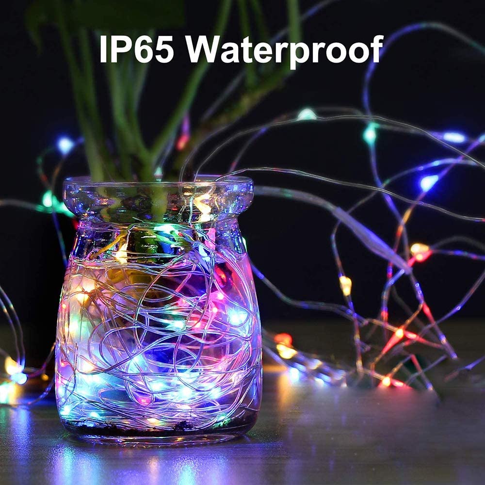 20 เมตร 200 ไฟ LED นางฟ้า USB พร้อมรีโมทคอนโทรล 13 คีย์ 8 รูปที่ 3