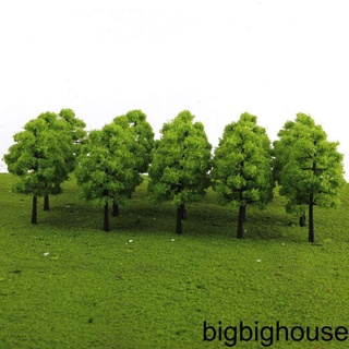 [Biho] 20pcs/set Tree Model Landscape Decoration Plant Plastic Miniature Tree Model Micro Bonsai Accessory