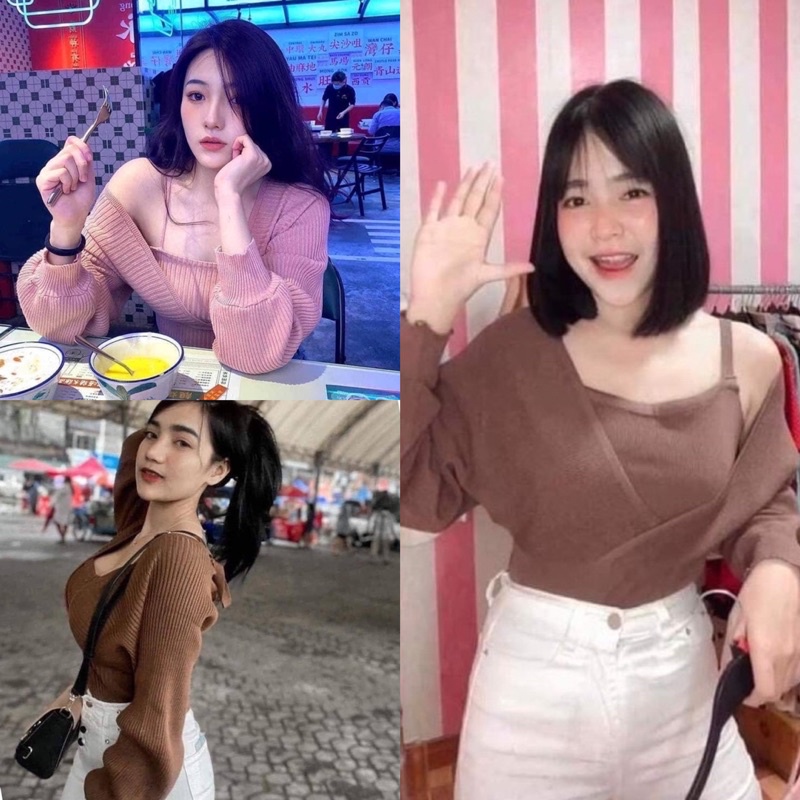 SpinnyHouse เสื้อคาร์ดิแกน งานตามหา กันหนาว สเวตเตอร์ ใส่คลุมแดด Officeได้หมด น้ำเปล่า C502A