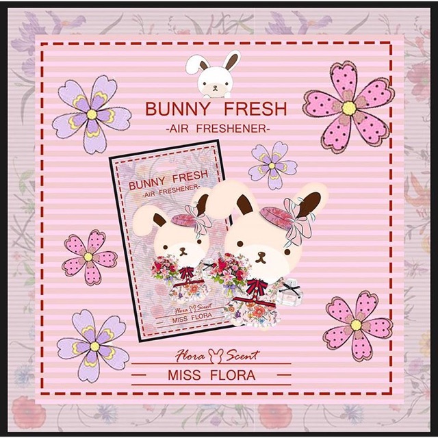 แผ่นน้ำหอม กระต่าย Gucci flora : แผ่นน้ำหอมปรับอากาศ