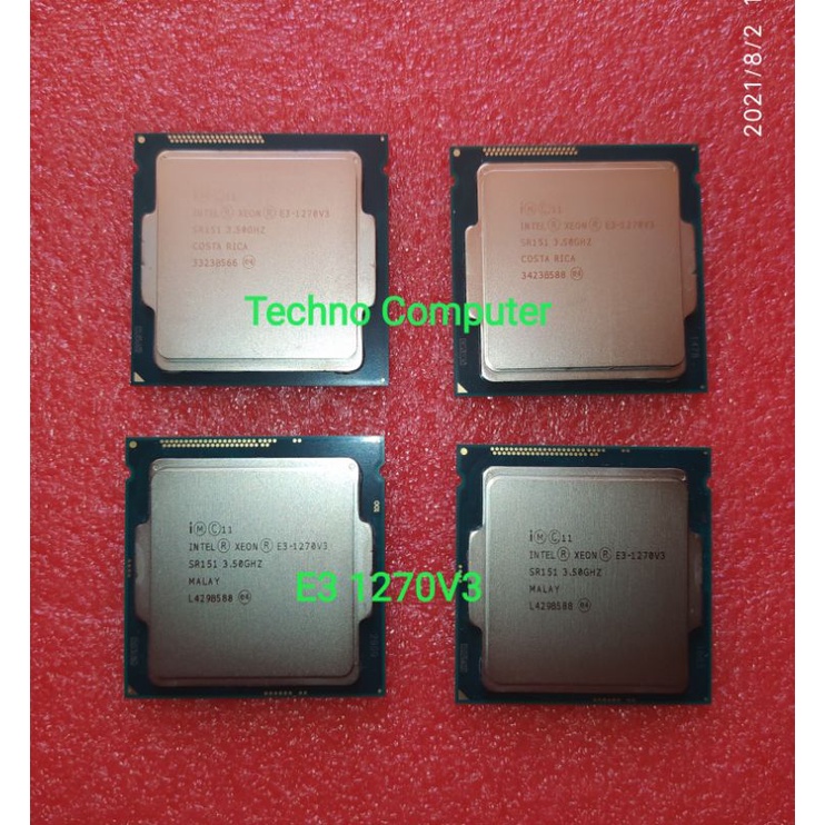 โปรเซสเซอร์ Intel® XEON XEON XEON® E3-1170 V3 แคช 8M, 3.50 GHz 4-Cores 8 ด้าย LGA 1150 Haswell