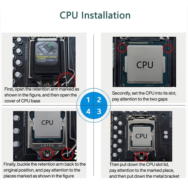 โปรเซสเซอร์ CPU Intel Pentium G5400 LGA 1151 3.7GHz 4M Cache Dual-Core 58W Lyczar แบบตั้งโต๊ะ #4