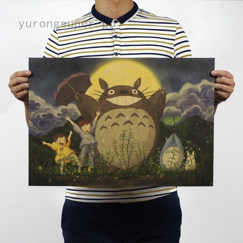 โปสเตอร์ติดผนัง ลายการ์ตูน Totoro