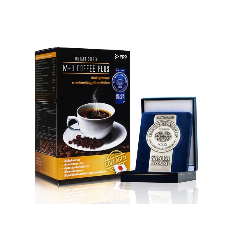 Pr9 กาเเฟปรุงสำเร็จ กาเเฟpr9 กาแฟลดน้ำหนัก กาเเฟเอ็มไนน์ M9คอฟฟี่ กาเเฟเพื่อสุขภาพ ช่วยขับถ่าย Insta