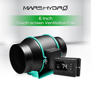 [Hot Sale]🔥[ส่งฟรี]Mars hydro พัดลมดูดอากาศ Inline Fan ขนาด 6 นิ้ว Marshydro fan พร้อม Thermostat Controller