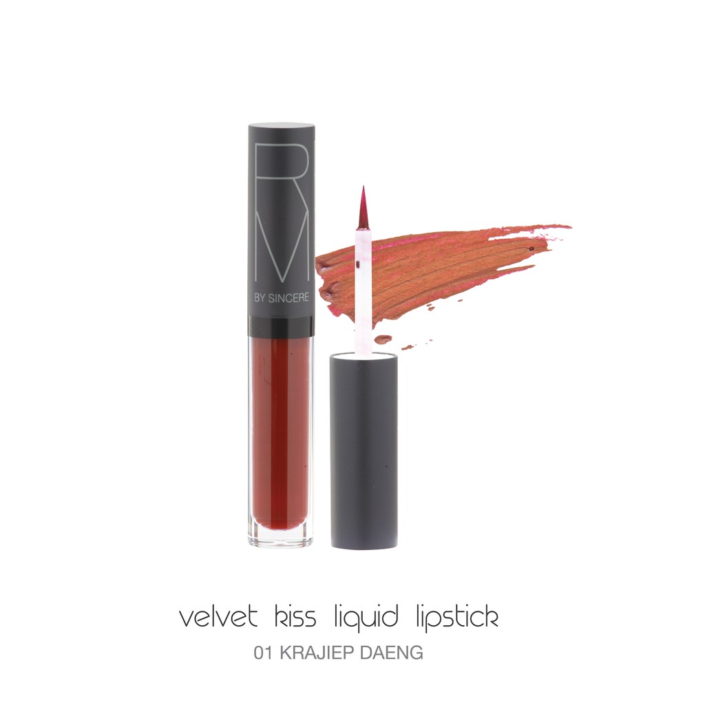 Reme Velvet Kiss Liquid Lipstick - 01 KRAJIEP DAENG
