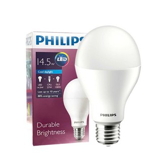 PHILIPS หลอดไฟ LED A67 รุ่น LEDBulb 14.5-120W E2 A67 E27 CDL สีขาว